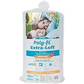 Fairfield Poly-Fil Extra-Loft Quilt Batting, Premium Polyester Batting for Quilting, Ideal for Lap Blankets and King-Sized Projects, Quilting Supplies, 120" X 120"