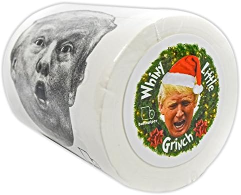 Buttswipes DONALD TRUMP "Whiny Little Grinch" Toilet Paper Funny Gag Gift Stocking Stuffer