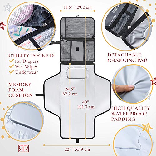 Portable Diaper Changing Pad Waterproof B0NUS Insulated Baby Bottle