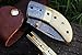 DKC Knives (20 5/18) DKC-43 WHITE THUMB Damascus Steel Folding Pocket Knife 3.5