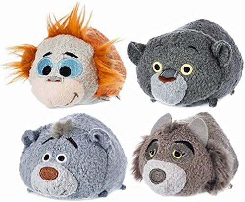 Jungle Book Movie Baloo-Louie-Bagheera-Raksha Stuffed Plush Figure Toy Disney Collectible Set Of 4