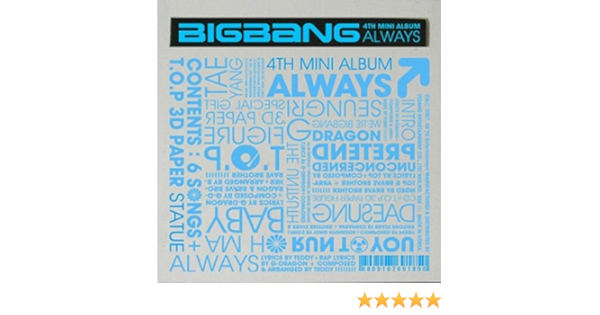 Bigbang Bigbang Always 1st Mini Album Cd Photobook Tracking Number K Pop Sealed Yg Amazon Com Music