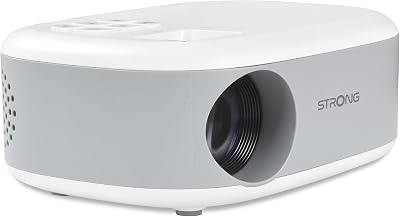 - N1 Mini Projektor - Taschenbeamer - 30-100 Zoll - WLAN - 720p HD & Kompatibel mit 1080p Full HD - 750 Lumen - Projektionsdistanz 0,9 bis 6,2 m - HDMI + USB - weiß