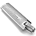 INBLUE Men's Stainless Steel Pendant Necklace Silver Bible Cross Solid