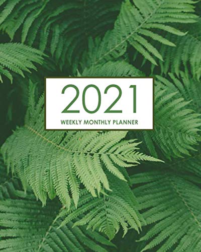 2021 Weekly Monthly Planner: Desk Diary 2021 - Appointment Diary 2021 - Daily Organiser Planner 2021 - Nature Cover