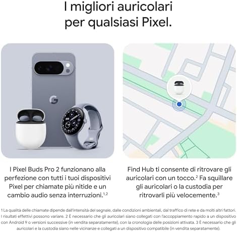 Pixel Buds Pro 2 - Auricolari wireless con cancellazione attiva del rumore - Cuffie Bluetooth - Grigio creta