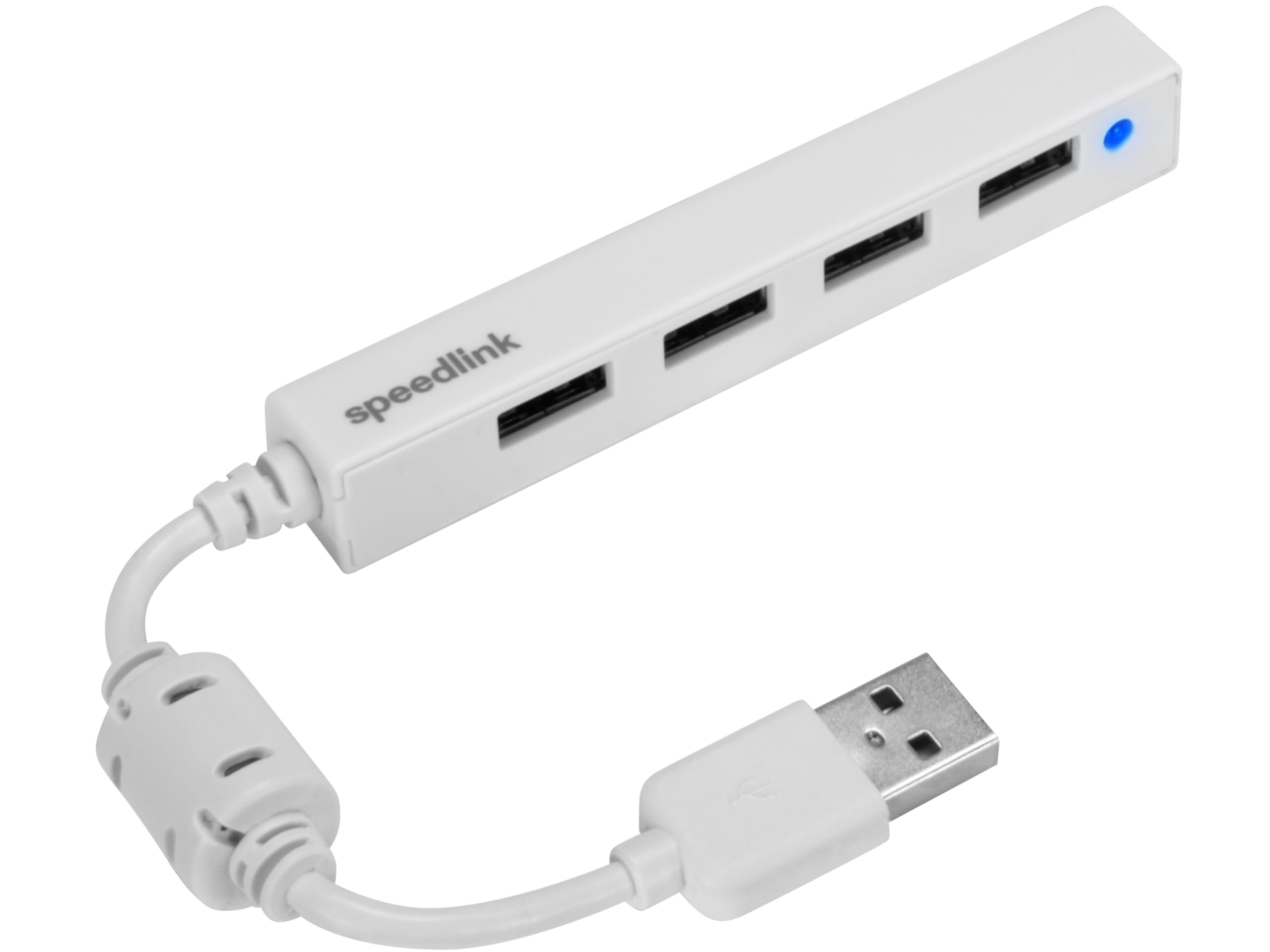 Speedlink SNAPPY SLIM USB Hub, 4-Port, USB 2.0, Passive, White
