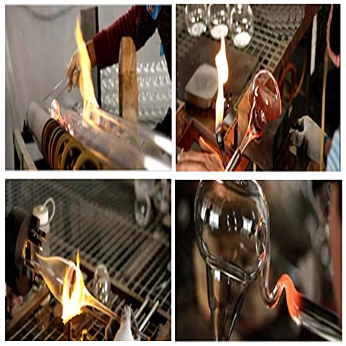 ZESIKJ Oil Lamp Heat Resistant Burner Handmade Thick Glass Burner