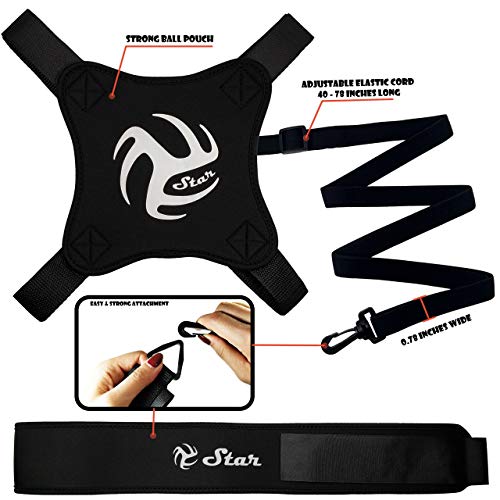 Volleyball Star Training Equipment 1 Ball Rebounder for Solo Practice