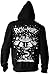 Ripple Junction Rick and Morty Spaceship Adult Zip-Up Hoodie Sweatshirt (X-Large, Black)