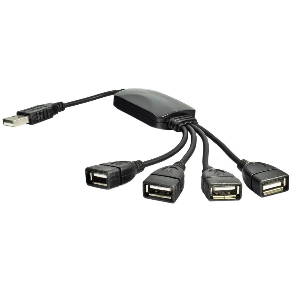 Akyga AK-AD-13 4 Ports USB 2.0 Female Hub USB A Male Adapter