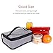 Lifewit Insulated Lunch Box Bag Lasagna Lugger for Men Women, Hand-carry Flat Bento Bag for Work & School, Grey