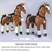 UFREE Horse Best Birthday present for Boys, Action Pony with braids, 29 inch Small Size, Present for Kid 3-6,Amazing Birthday Surprise.