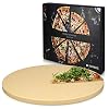 Navaris pizzasteen voor oven XL – Pizzabakplaat van natuursteen voor in de oven of op barbecue – Inclusief receptenboek…