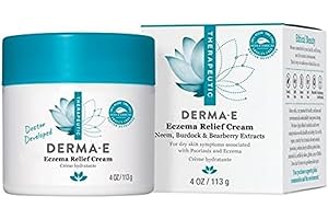 DERMA-E Eczema Relief Cream – All Natural Itch Relief – Soothing, Relieves Flaky, Scaly and Dry Skin - Antioxidant-Rich Topic