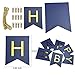 1st Birthday Boy Prince Party Supplies Navy Gold Birthday Party Decorations Blue Happy Birthday Banner Paper Star Garland Paper Flowers Tissue Paper Pom Poms Paper Lanterns for Boy First 1st Birthday