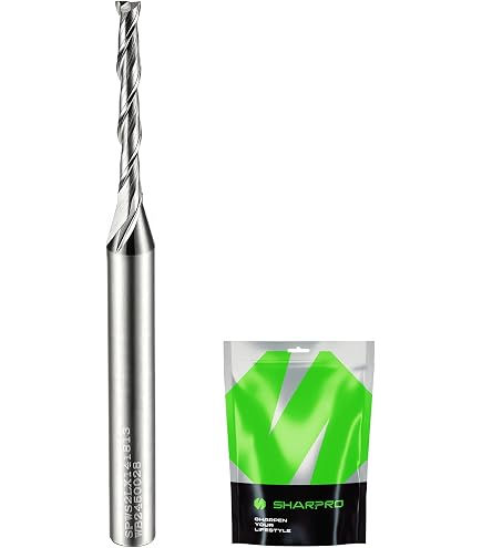 ZahyoX PRO Solid Carbide Compression Spiral Router Bit - 1/4" Shank, 1/4" Dia, 5/8" CL, Nano Coated - View #3