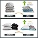 arti art Space Saver Travel Storage Bags Reusable Vacuum Bag Saving Space for Travelling or Home Compress Roll-Up No Extra Vacuum or Pump Needed (8-Packs) (8, 28”*20”+24