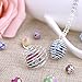 Outus 20 Pieces Spiral Bead Cages Pendants Findings Silver Plated for Jewelry Making, 2 Sizes