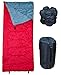 Lightweight Red Sleeping Bag by RevalCamp. Indoor & Outdoor use. Great for Kids, Teens & Adults. Ultra light and compact bags are perfect for hiking, backpacking, camping & travel.