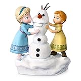 Hallmark Keepsake Disney Frozen Anna and Elsa Build a Snowman Musical Ornament - Blue, White