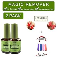 DAGEDA Magic Nail Polish Remover, Professional Soak-Off Gel Nail Polish Delete Primer Acrylic Clean Degreaser For Nail Art Lacquer, 2-3 Minutes, Easily & Quickly, Don