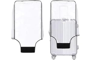 TEYUN Clear PVC Suitcase Cover Protectors, Protective Luggage Cover for Travel (28 inch)