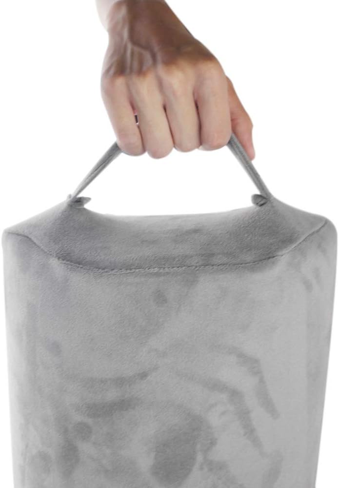 Ergonomic Foot Rest Cushion Under Desk with High Rebound Ergonomic Foam Non-Slip Half-Cylinder Footstool Footrest Ottoman for Home Office Desk Airplane Travel (Grey) : Office Products