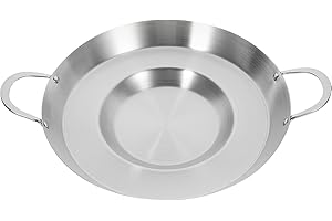 NIYANGLE Thickened Stainless Steel Flat Concave Frying Pan for Kitchen Use Ergonomic Design with Rapid Heat