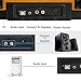 Bluetooth Turntable,JOPOSTAR Vinly Record Player Built-in Dual Stereo Speakers, LP 3-Speed Belt Driven, Aux Input & RCA Output, Natural Wood (9F-6VH7-HRQZ)