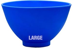 Autoclavable Dark Blue Silicone Flexible Dental Mixing Bowl, Mixing Plasters- Large 5.2" (d) x 3.50" (h) 550 ml/cc