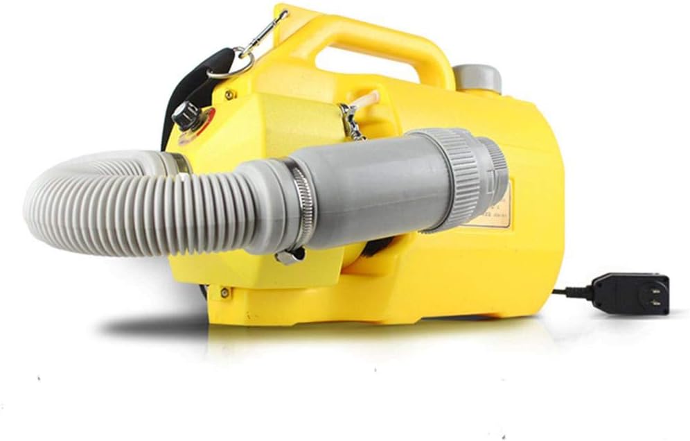 5L Electric Ultra-Low Capacity Sprayer Fog Aerosol Disinfection Machine Spray Range 3-8 Meters, Flow 470Ml / Min for Hotel Hospital Farm Air Sterilizer,Yellow