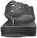 FitFlop Women's Flora Sparkle, Black, 9 M US