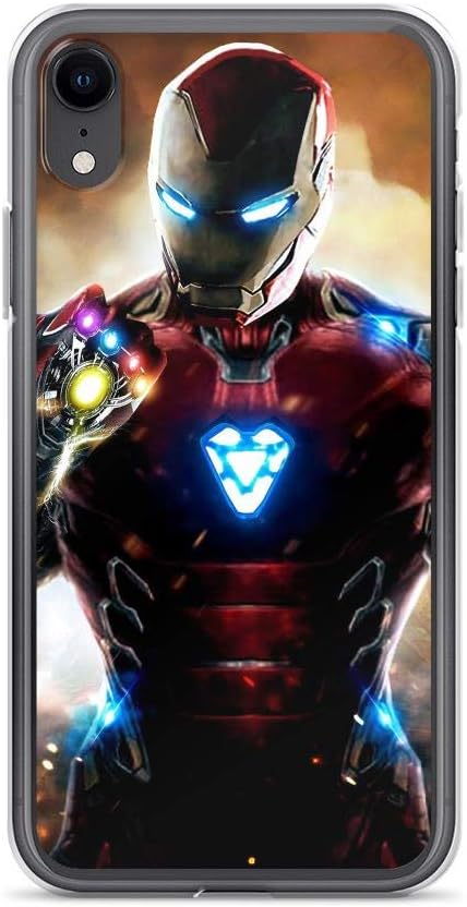 TEEMT Compatible with iPhone 6/6s Case Ironman Infinity Gaumet Spiderman American Superhero Movie Pure Clear Phone Cases Cover