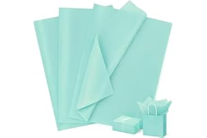 Teal Tissue Paper Bulk for Gift Bags, 120 Sheets 14 x 20 Inches, 15gsm Lightweight Wrapping Tissue Paper & Box Filler Paper f