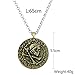 LUREME Vintage Jewelry Uncharted Drake Antique Gold Coin Pendant Necklace-Bronze (nl005620-1)