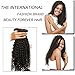 Beauty Forever Hair Unprocessed Brazilian Virgin Curly Hair Weave 3 Bundles with 1piece Free Part Lace Closure 100% Human Hair Extensions Natural Color (22 24 26 +20closure)
