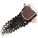 Nadula Brazilian Deep Wave 3 Bundles With Closure 8A 100% Unprocessed Brazilian Remy Virgin Human Hair Bundles Weave Natural Color (12 with 14+16+18)