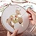 2 Set of Handmade Embroidery Starter Kit with Partten Cross Stitch Kit Including Embroidery Cloth,Bamboo Embroidery Hoop, Color Threads, and Tools Kit for Beginner (#2) …