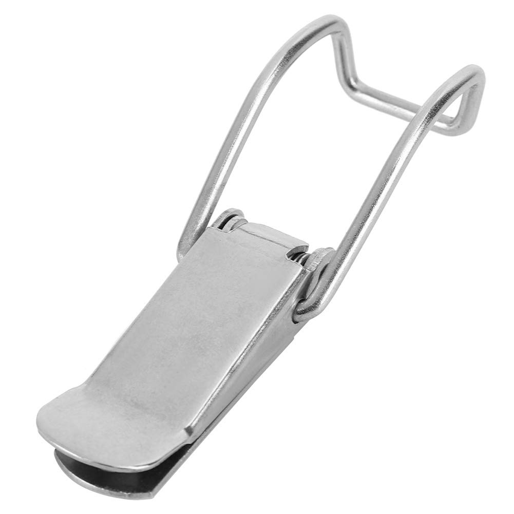 Stainless Steel Spring Loaded Toggle Latch,Metal Hasp Lock and Toggle Latch for Suitcase, Chest, Door, Box – Heavy Duty Hasp Fastener for Cabinets, Sheds, Machinery Efficiency
