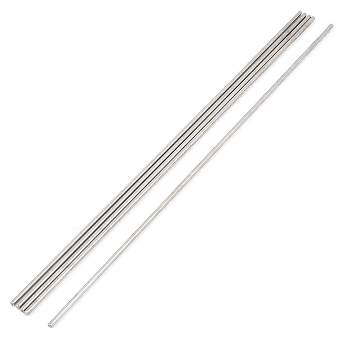 Sourcingmap 5 Pcs 2mmx200mm Metal Solid Round Rod Bar for DIY RC Model