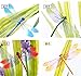 Chunney® 8.5cm and 14.5cm Mixed Colorful Magnet Dragonfly Room Decorations (4pcs Big+10pcs Small)