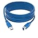 USB 3.0 A Male to A/B/C Male Cable Cord 3FT 6FT 10FT Data Wire Charger Printer Laptop Pc (10FT, (A - Male) to (B -Male)) primary