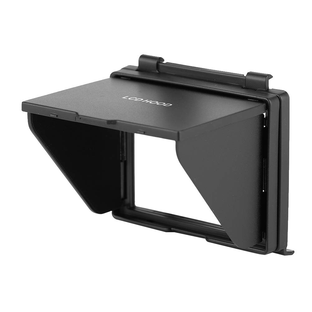 Yunir Camera LCD Hood, Portable Plastic Camera LCD Monitor Screen Folding Hood Sun Shade Protective Cover for D850