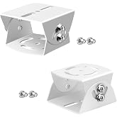 Coolotic 2sets CCTV Security Camera Universal Pole Mounting Mount Bracket Adapter for PTZ Dome Surveillance Camera (2x2D Duckbill Mount)