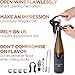 Rabbit Wine Bottle Opener Corkscrew Kit - Best Wine Accessories, All in One Manual Cork Screw Key Opener Set With Foil Cutter and Wine Aerator for Waiters, Bartenders, Chefs, Travel. Rose Gold