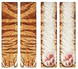 3D Socks Unisex Adult Big Kids Animal Paw Crew