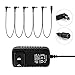 Pawfly Pedal Power Adapter Supply 9V DC 1A for Guitar Effect Pedal with Cable 5 Way Daisy Chain Cord