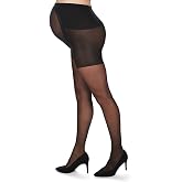 MeMoi Maternity Sheer Pantyhose for Women, 12 Denier Pregnancy Hosiery
