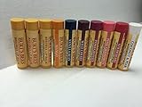 10 Pack Burt's Bees Qty 3 Original with Vit. E, Qty 1 Each of Pomegranate, Mango, Pear/Coconut, Wild Cherry, Strawberry, Vanilla Bean, Pink Grapefruit